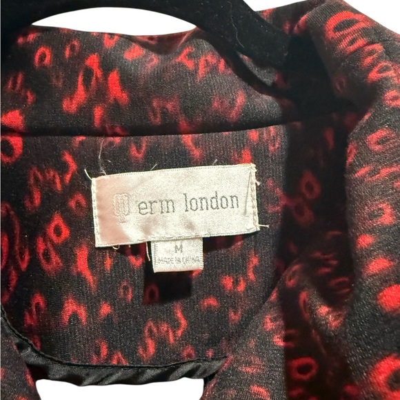 Stylish Red and Black Women's Jacket - Picture 2 of 7